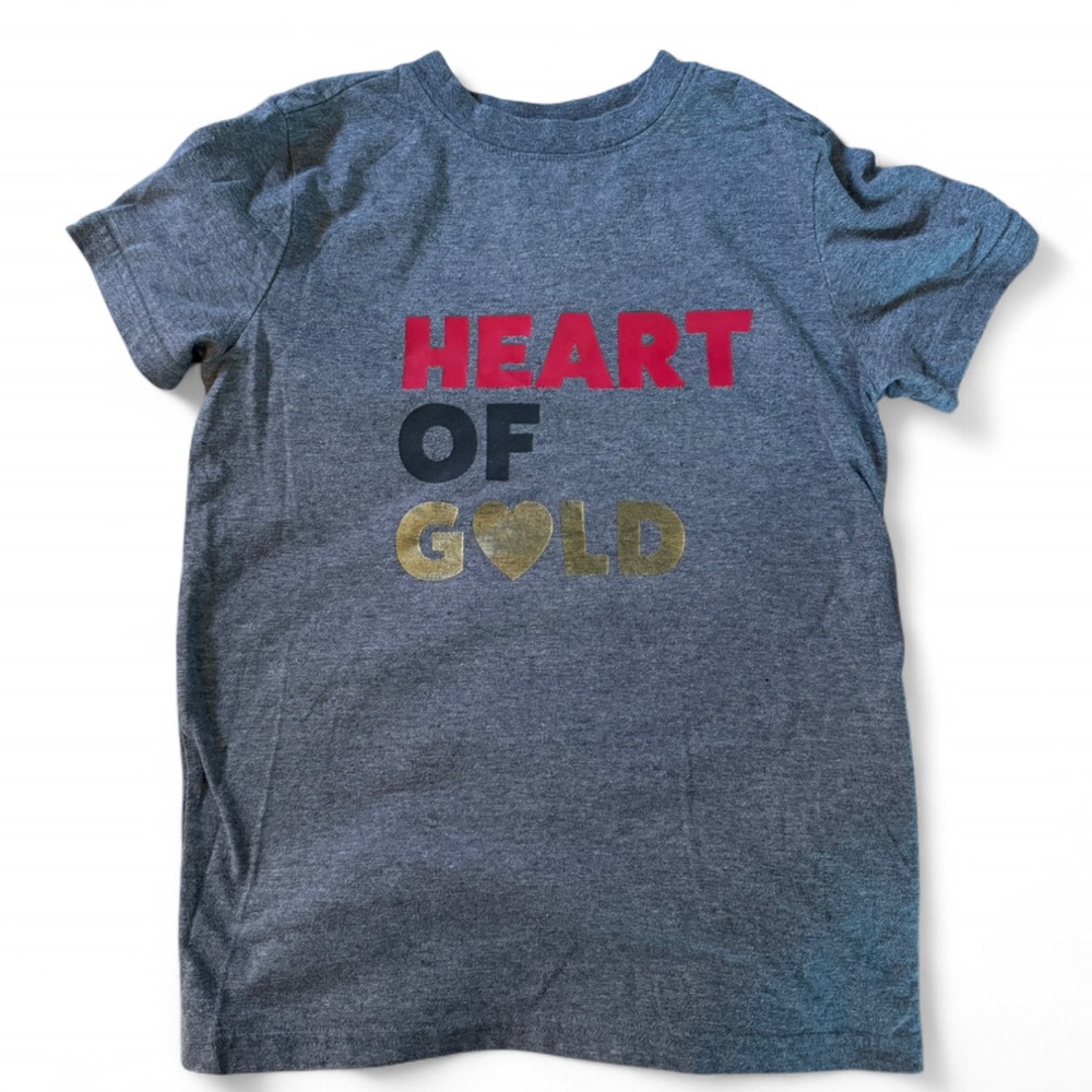 Kids Graphic Tee - Heart of Gold Design - Valentine’s Day